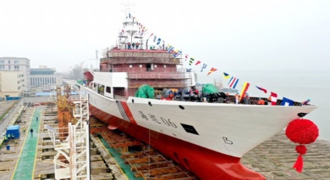 5 bin tonluk Haixun 06 gemisi, Taiwan Boğazı’nda göreve başladı