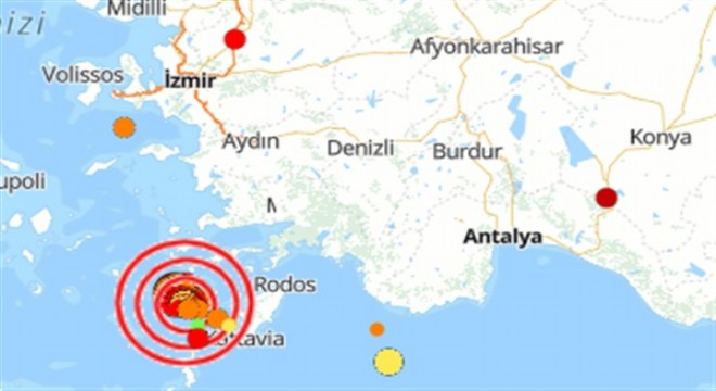 Akdeniz de deprem