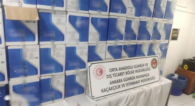 Ankara’da yasadışı sigara üreticilerine büyük darbe