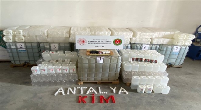 Antalya’da sahte içki operasyonları