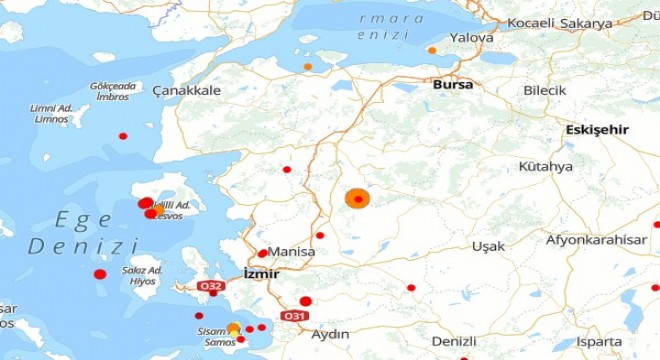 Balıkesir de deprem