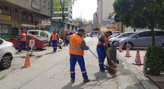 Caddelerde bahar temizliği