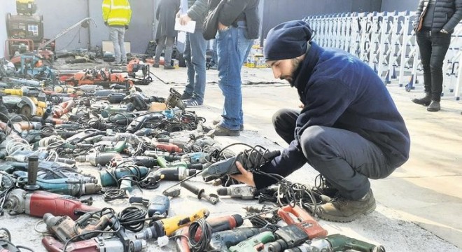 Çalınan inşaat malzemeleri bulundu