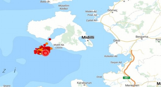 Ege Denizi nde 4.7 şiddetinde deprem