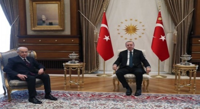 Erdoğan, Bahçeli yi kabul etti