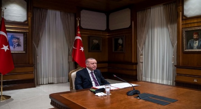 Erdoğan, Macron ile görüştü