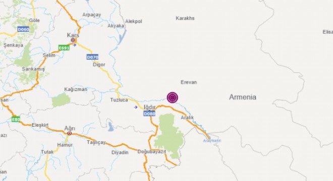Ermenistan da 4.7 şiddetinde deprem