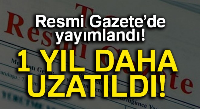 Irak ve Suriye tezkeresi Resmi Gazete de yayımlandı