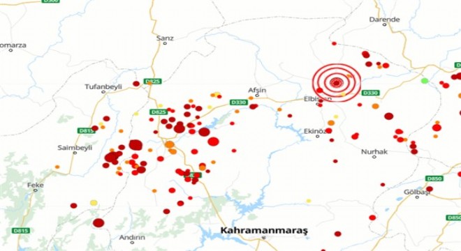 Kahramanmaraş ta 4.0 büyüklüğünde deprem