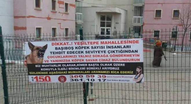 Muhtardan ‘skandal’ afiş!