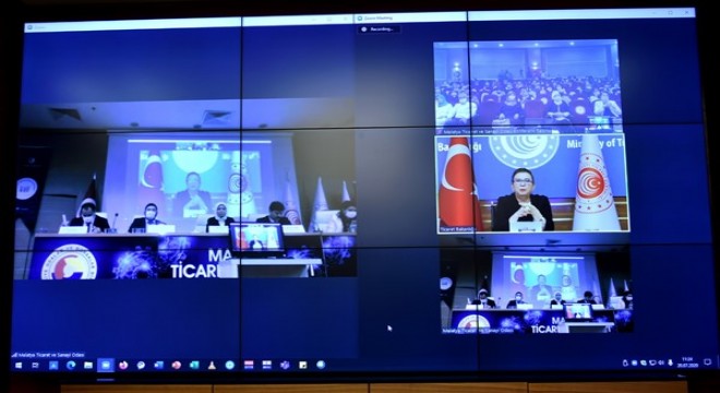 Pekcan, Malatya’da Kadın Kooperatifleri Paneli’ne video konferansla katıldı