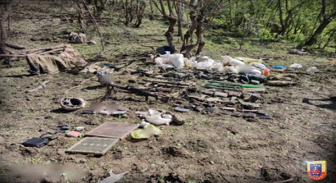 Şırnak taki operasyonda silah ve mühimmat ele geçirildi