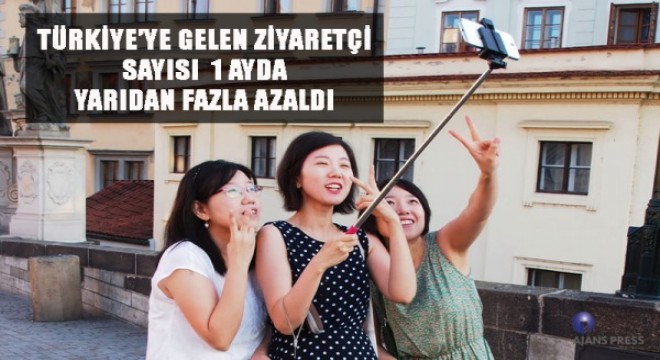 Türkiye ye gelen ziyaretçi sayısı 1 ayda yarıdan fazla azaldı