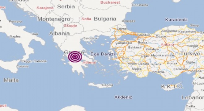 Yunanistan da deprem