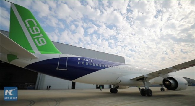 Çin yapımı C919 uçağının soğuk hava denemeleri Moğolistan’da başladı